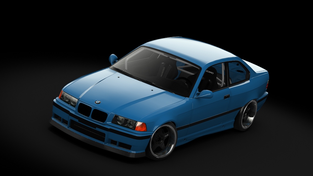 Enjoy BMW E36 Felony Form — ливрея Aegean Blue Metallic