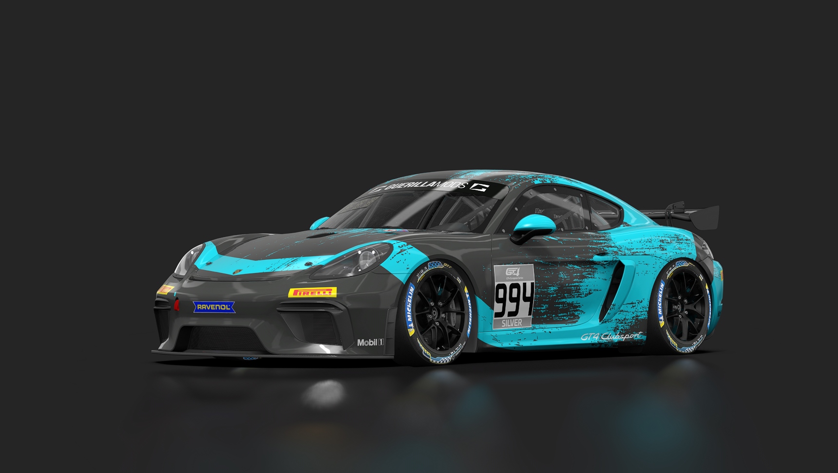 GT4 European Series (Fictional) - Porsche Motorsport (Teal) #994