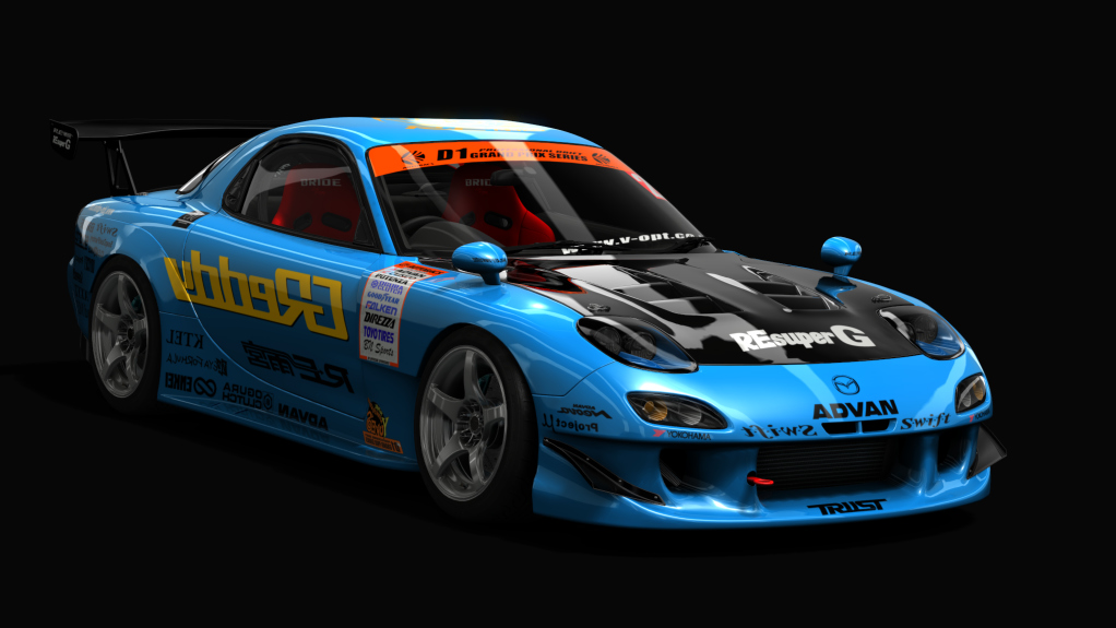 Mazda RX-7 (FD3S) RE-AMEMIYA D1GP GREDDY — ливрея D1GP Greddy