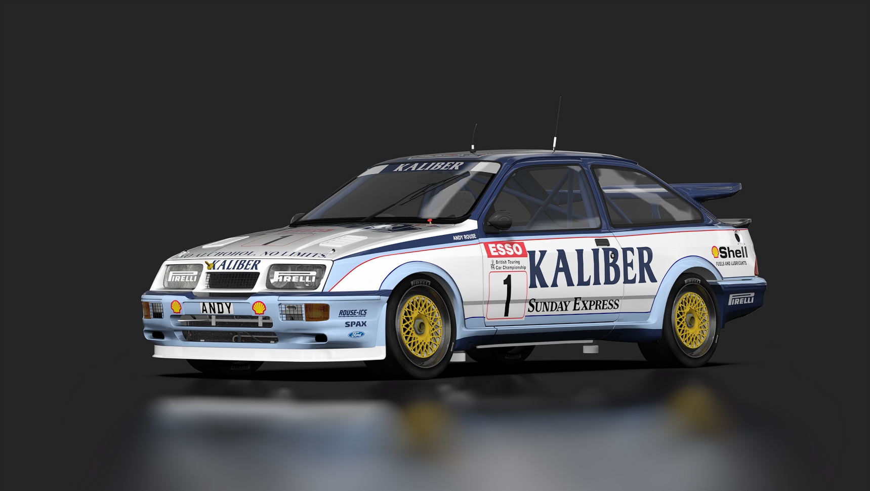 Ford Sierra RS500 Cosworth BTCC — ливрея Andy Rouse