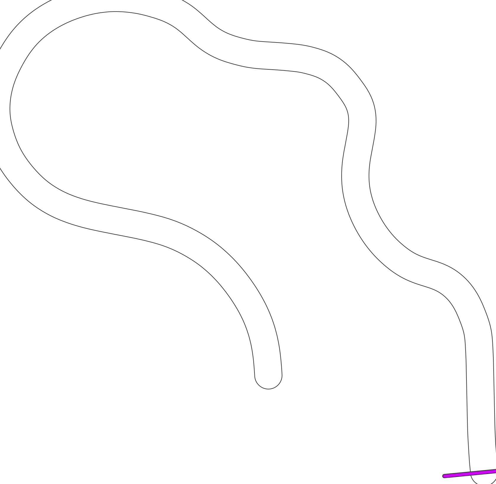 Схема трассы ADM Raceway Raceclub