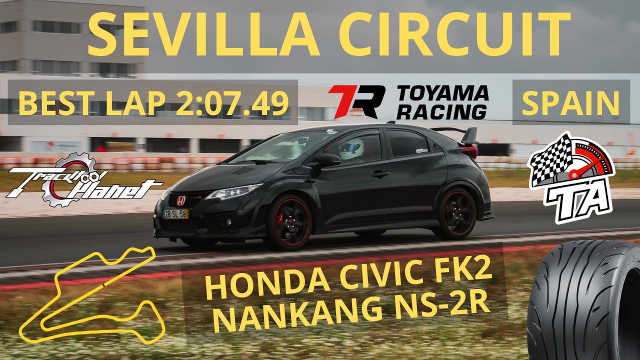 Тестирование Honda Civic FK2 на Circuito de Sevilla